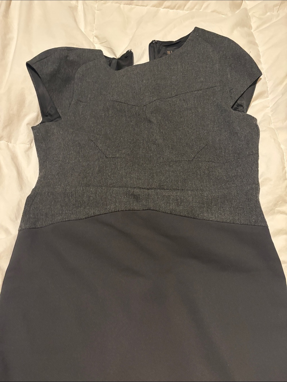 Fitted sheath dress grey, new